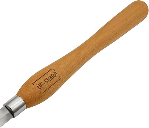 Miniatura 7 de Herramienta de separación de diamante para torno de madera de 316 pulgadas de grosor, M2 Cryo HSS Herramientas de torneado de madera con mango de