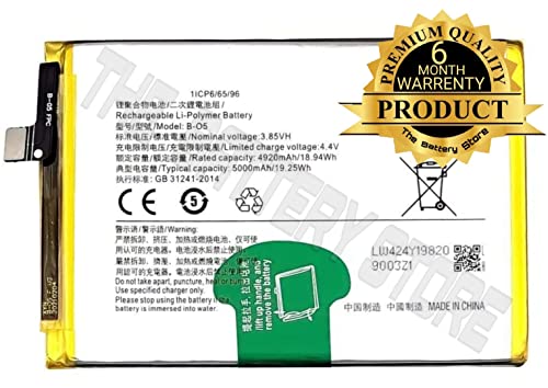Image of THE BATTERY STORE Orignal replacment Battery (B-05) for Vivo Y20 / Y20i / Y20G / Y20A /Y12 (B-05) Battery with 6 Month Warranty and (for VIVO B-05)