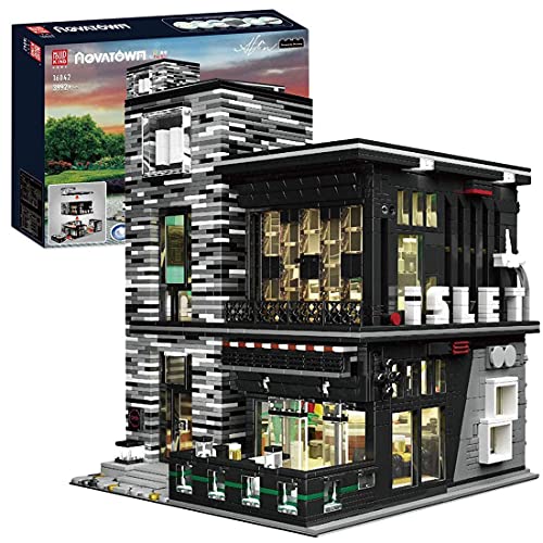 n.g. Wohnkultur City Bar Haus Bausteine Baukasten Modulare Gebäude Bauspielzeug Kompatibel mit Lego Haus (3992 Stück)