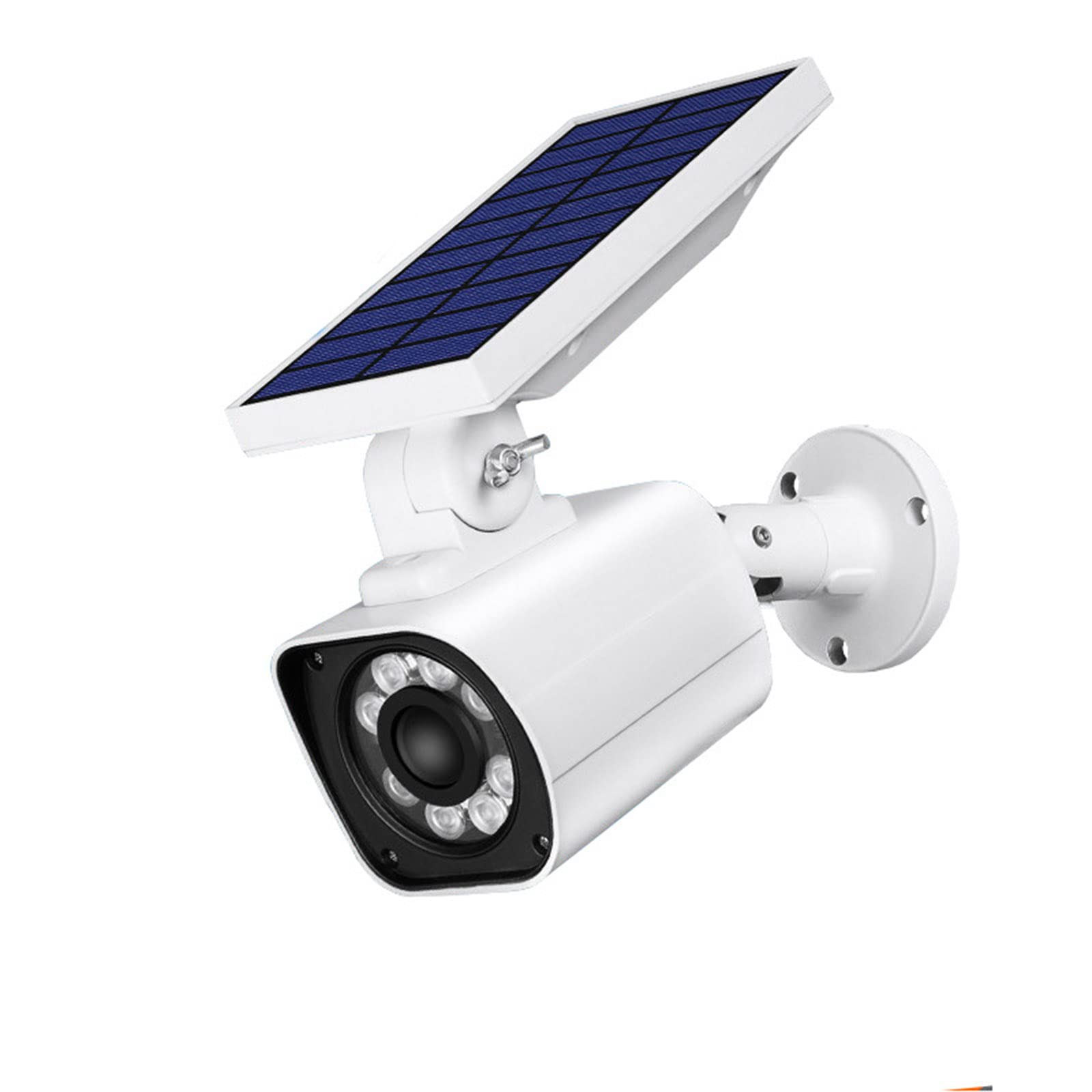 Lampe solaire extérieur avec caméra factice et détecteur de mouvement IP66