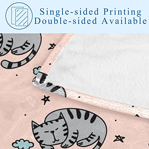 Couverture chat endormi un plaid doux et chaud plein de tendresse - 5