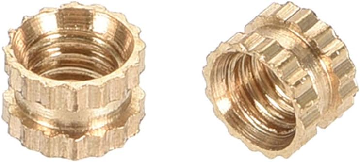 Uxcell Knurled Insert Nuts, 100Pcs M5 X 8mm L X 7mm OD 3D