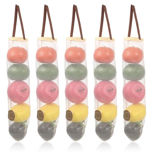10 Best Potato Storage Bags to Keep Your Spuds Fresh Longer 2 KALIONE 5 Pack Hanging Mesh Storage Bags