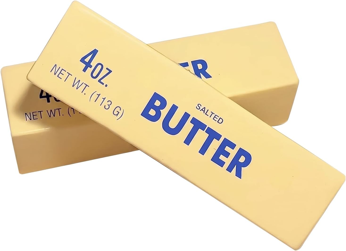 RUOVANL 2Pcs Cute Butter Stick Fidget Toy, Portable Stress Relief Gadget, Decorative Hand Toy for Home, Office, Travel, Suitable for Adults Over 18