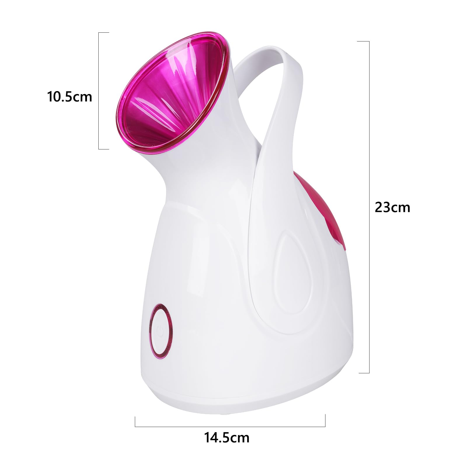 Vaporizador Facial Blanco para Sauna y Spa, Limpieza Facial, Spray Nano Ionic, Humidifier Steamer, Limpieza Profunda de Poros y Espinillas