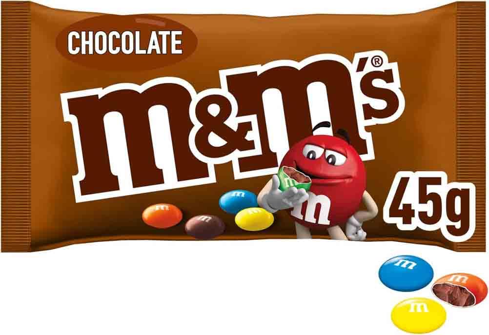 M&M's Choco Confetti al Cioccolato al Latte, 24 bustine da 45g