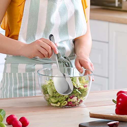 304 Stainless Steel Flatware Serving Utensils - Includes 2 Spoons and 2 Slotted Spoons, Dishwasher Safe - Image 6