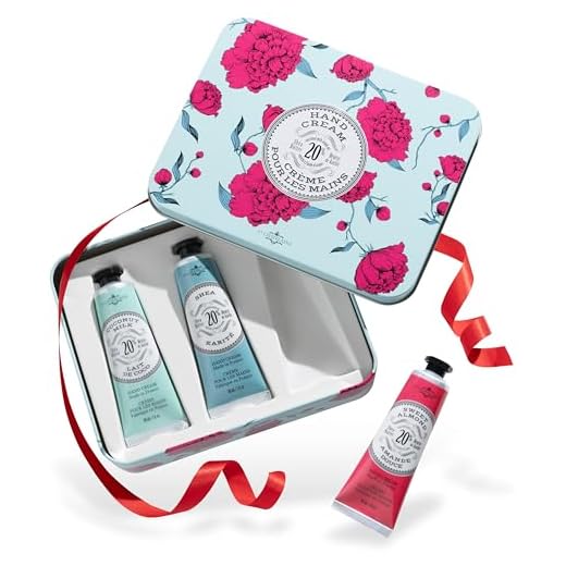 La Chatelaine Hand Cream Gift Set for Women, Ready-To-Gift Hand Lotion, Travel Size, Natural Hand Cream Made in France with 20% Organic Shea Butter (Shea, Coconut Milk, Sweet Almond) 3 x 1 fl oz