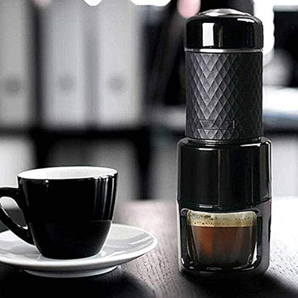 Bärbar kaffebryggare för en servering, kaffemaskin för de flesta enstaka koppar inklusive, med återanvändbart koppfilter needed