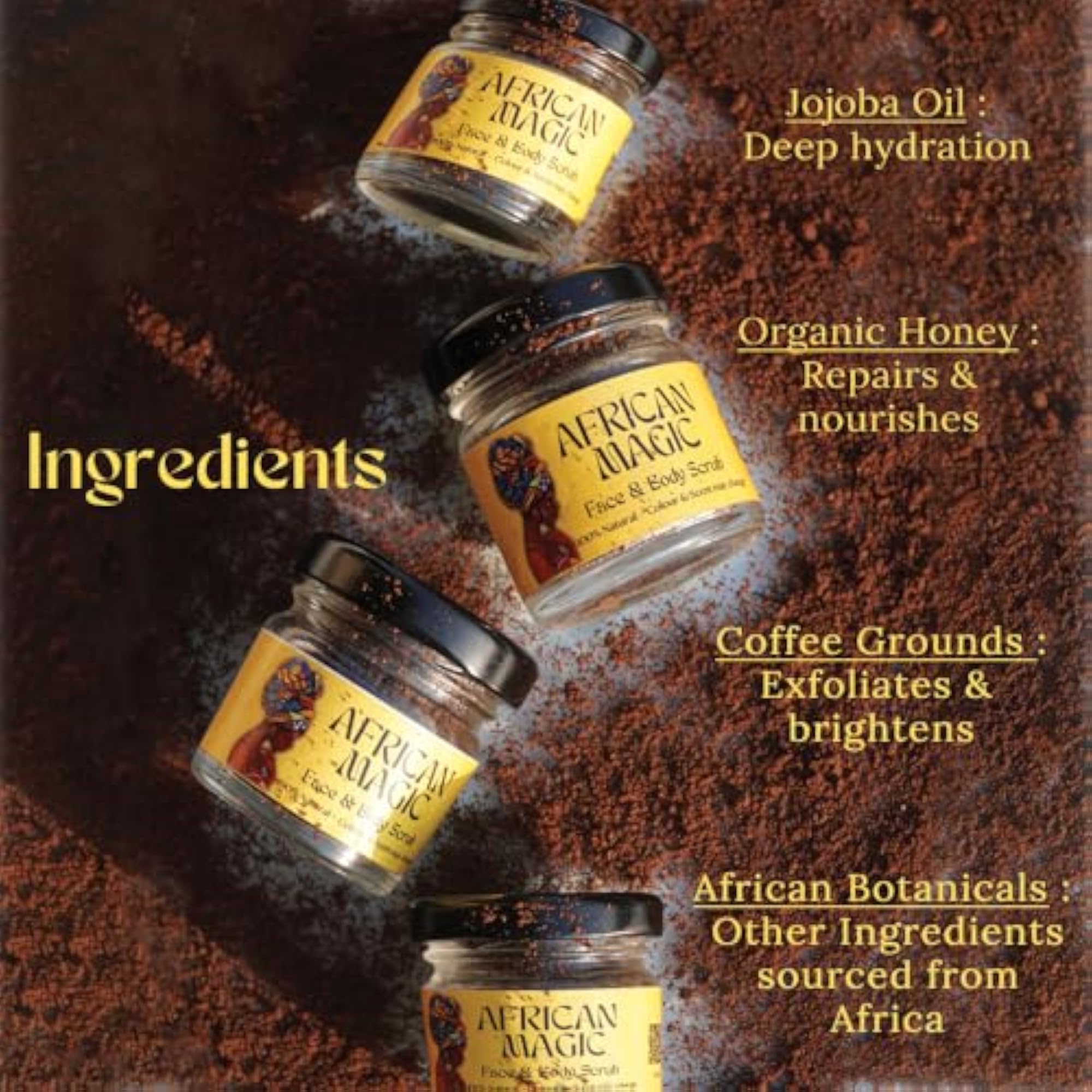 Coffee & Jojoba Oil Natural Exfoliating Scrub 250g