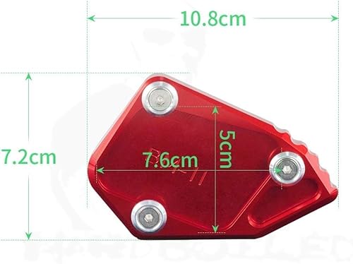 Miniatura 6 de Motorcycle Side Stand pad for B&MW R 1200 GS 2007-2012 R 1200 ADV 2008 2009 2010 2011 2012 Motorcycle CNC Aluminum Side Stand Enlarge Kickstand