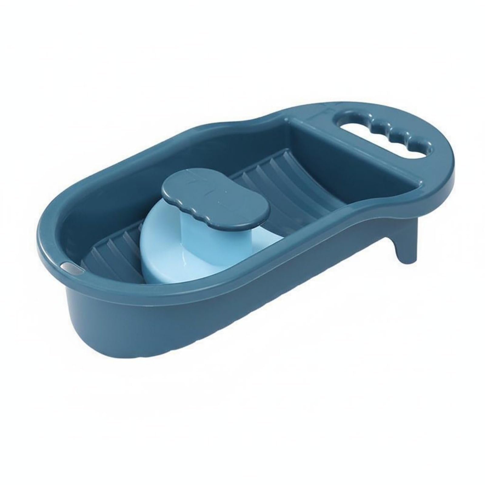 Space-Saving Mini Washboard Lightweight Laundry Scrubbing Board Hangable Design Small Item Scrub Board Easy to Clean for Students, Travelers, Dorm Room, Travel, Camping, 2nd Gen Blue-image-31