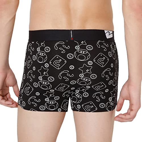 Image of Underjeans Men's Cotton Blend Trunks (UJNPTS050Black)