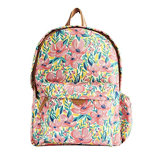 Image of TEAL BY CHUMBAK Laptop Backpack for Women, Stylish Canvas Bag for College, Office, School and Travel, Fits 15-Inch Laptop, Lightweight and Durable with Organizer