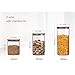 Newerlives Air Tight Storage Jar, Glass Storage Tank with a Natural Bamboo Lid, 450 ML, 650 ML, 950 ML (Bamboo, 650ML)