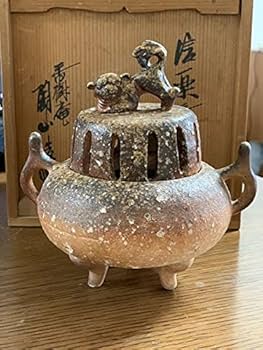 信楽焼　香炉　二代西尾陶山作　1970年代 Amazon.co.jp: 信楽焼 香炉 二代西尾陶山作 1970年代 : ホビー