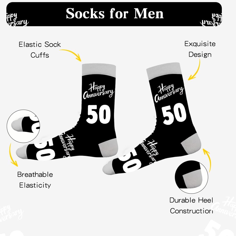Anniversary Wedding Gifts for Women Men - 2pcs Matching Socks,Anniversary Couples Gifts for Him Her,Romantic Gift image 4