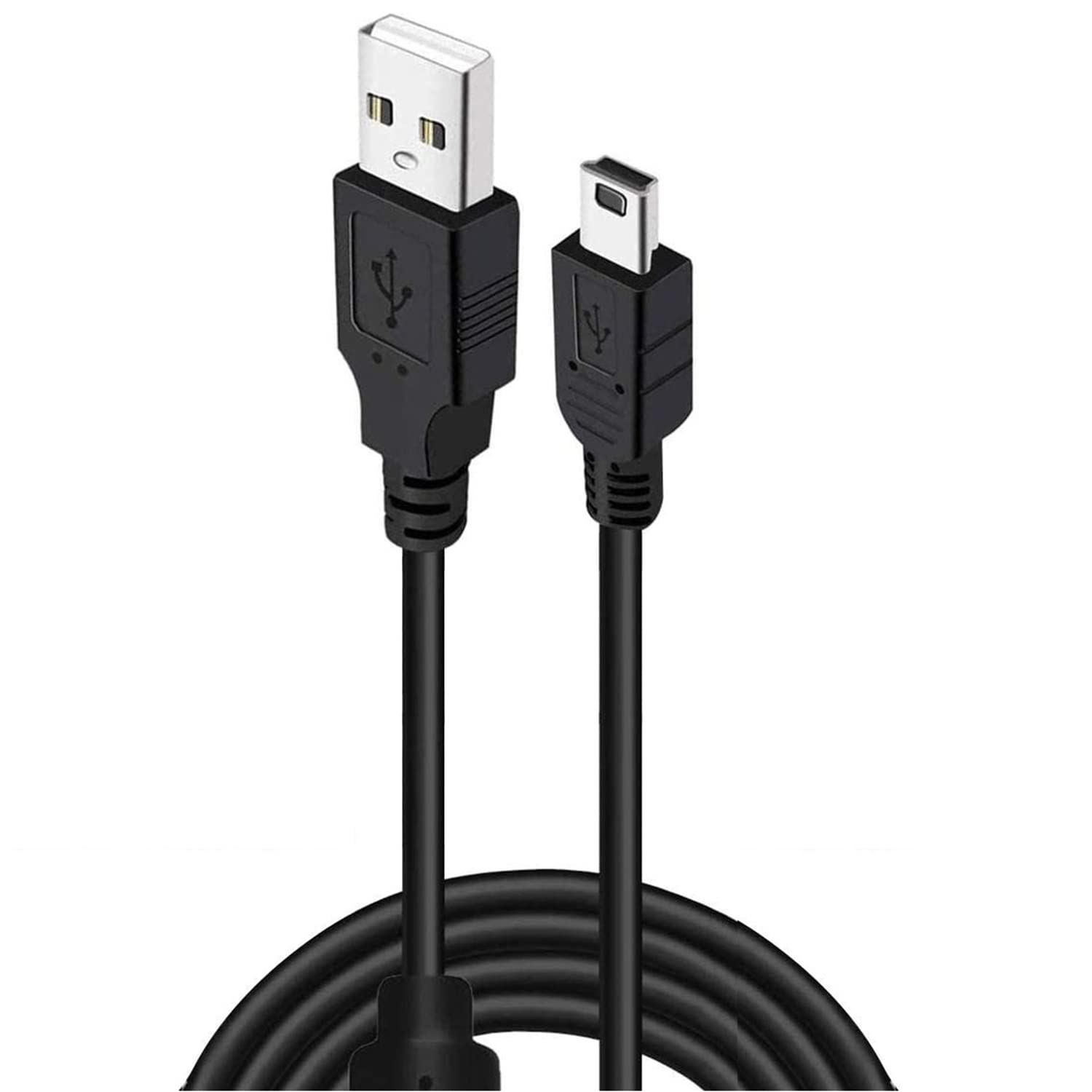 USB 2.0 Charge and Play Cable USB A Male to Mini-B Male Replacement cord 1.8meter/5.9ft for PS Move/PS3/PS3 Slim Wireless Controller for PC (1)