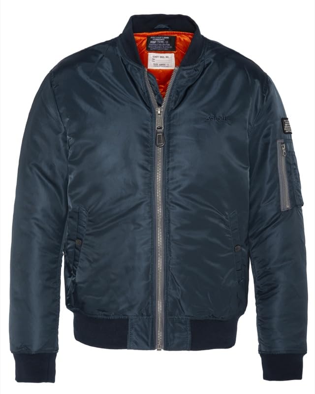 Schott NYC Airforcers-navy-4xl Blouson, Azul, Talla única más Talla Taille para Hombre