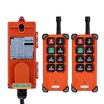 Industrial Wireless Remote Control F21-E1B AC/DC 18V-65V 2 Transmitter + 1 Receiver Hoist Crane