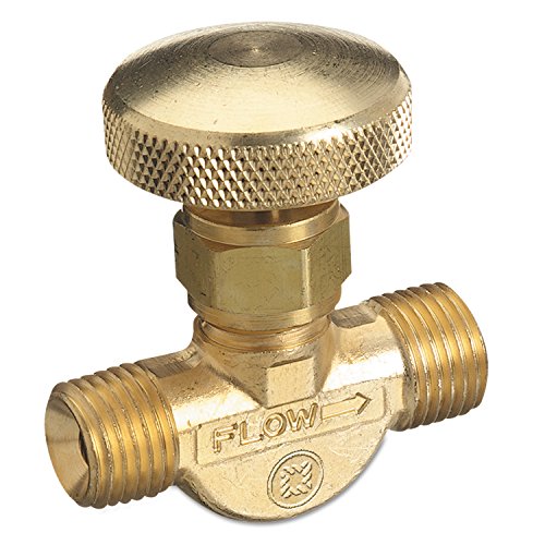 Western Enterprises 205 Non-Corrosive Gas Flow Valves, 200 PSIG, Brass, Oxygen, 9/16