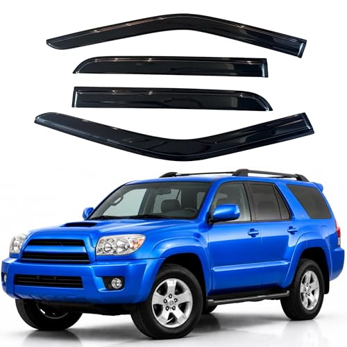Image of IG Window Visors Fit for 2010-2024 Toyota 4Runner, Out-Channel Rain Guards Vent Wind Deflectors 4PC, Car Accessories for 10-24 4Runner