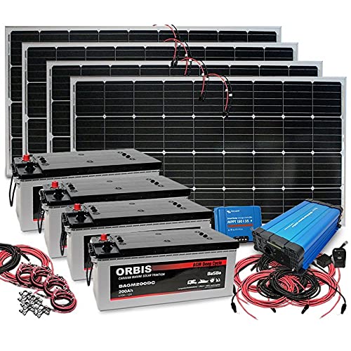 Insel Solaranlage PV-Anlage 3000W AC mit Panel, AGM-Batterie, Laderegler, Sinus Wechselrichter Cover