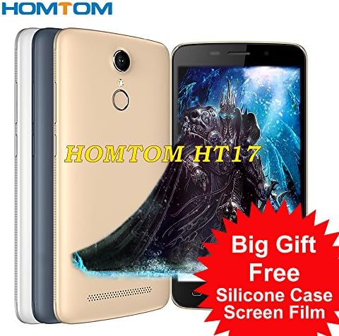 HOMTOM HT17 4G LTE Android 6.0 Smartphone 5.5 Inch IPS MTK6737 Quad Core 64bit Android 6.0 1GB+8GB 3000mAh OTG 13MP Fingerprint (white)