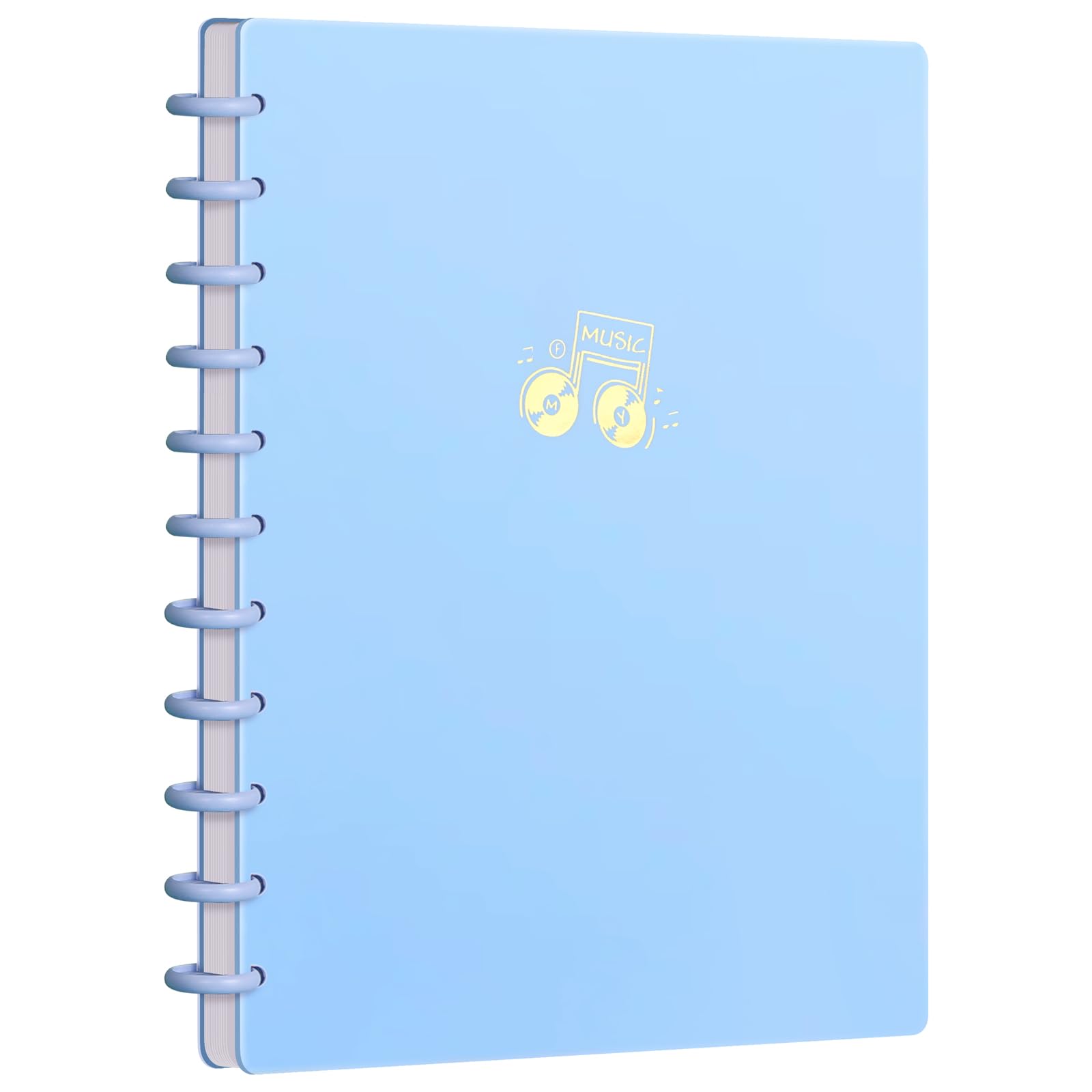 DONGLI Cartella per Spartiti Musicali A4,20 Pagine Raccoglitore Porta Spartiti Musicali(Blu)