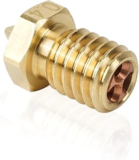 APAAZO 3D Printer Nozzle Compatible With 1.75mm Filament E3DV6 Clone-CHT Tip Nozzles Brass Copper Print Head 0.4mm High Flow (Size : 1.0mm)