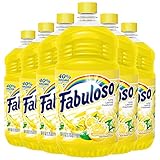 Fabuloso All Purpose Cleaner, Lemon, Bathroom Cleaner, Toilet Cleaner, Floor Cleaner, Shower and...