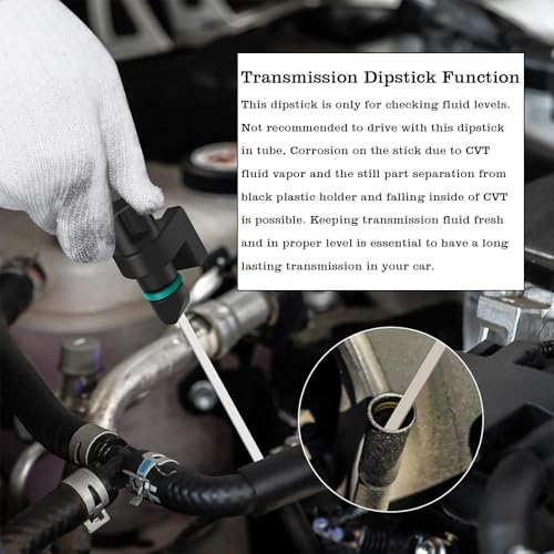 Image of 31086-JA00A CVT Fluid Oil Transmission Dipstick, Compatible with Nissan Altima 2007-2020 Rogue 2013-2022 Maxima Murano 2006-2022 Fluid ATF Level Indicator Dip Gauge Replace 31086-JA000