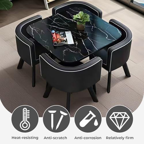 image for Huariifowm Square Dining Table Set – Simple Small Square Table with 