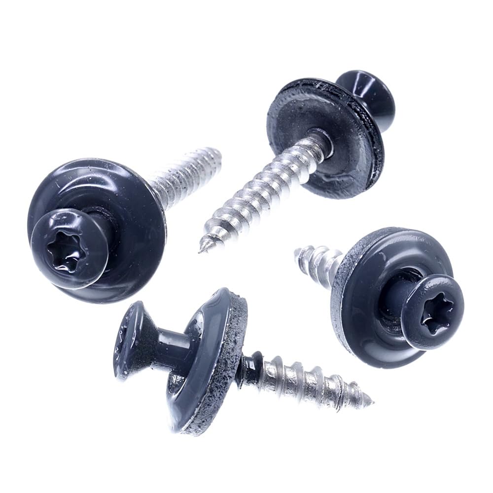 SECCARO Vis de couvreur 4,5 x 45 mm, RAL 7016 gris anthracite, acier inoxydable A2, rondelle d'étanchéité EPDM 15 mm, TX/Torx, 100 pièces