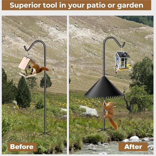 Protectores antiardillas para comederos de pájaros para evitar robos de comida 3