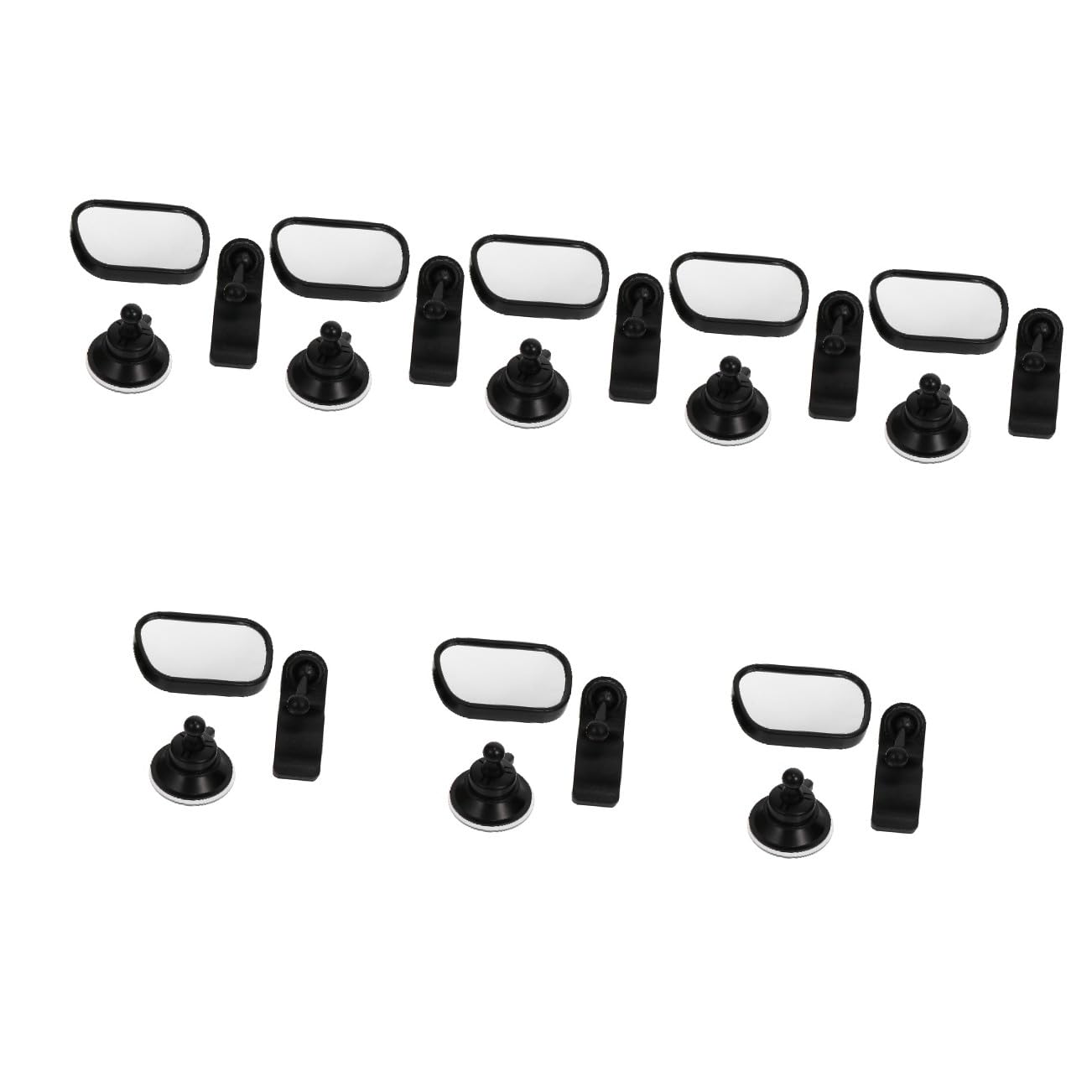 Yardwe 8 Ensembles Rétroviseur Garçon Fille Ajustable pour Voiture Miroir Observation Garçon Fille avec Clip Résistance Aux Chocs Sécurisée Arrière pour Parents