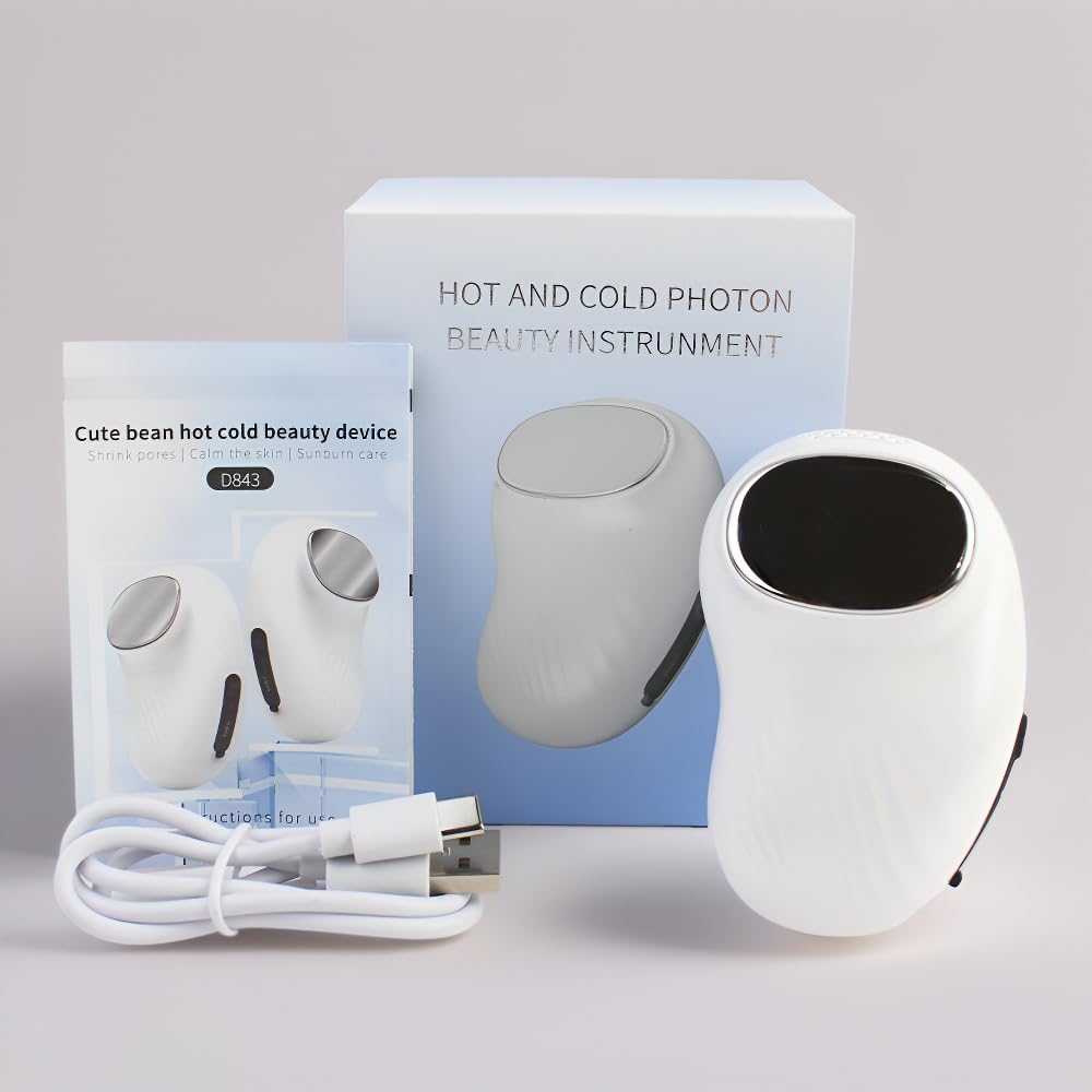 Facial Massager for HOT and Cold Facial Massage - Pore Minimizer Skin Soother Sunburn Care Tool Facial Eye