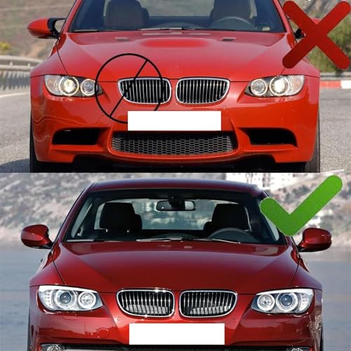 Calandres avant pour BMW E92 E93 aspect carbone double ligne 2010-2012 - 3
