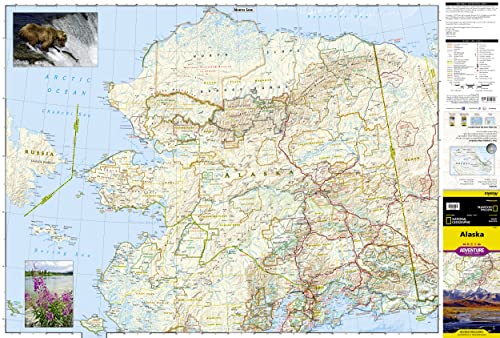 Alaska Map (National Geographic Adventure Map, 3117) #TOP3