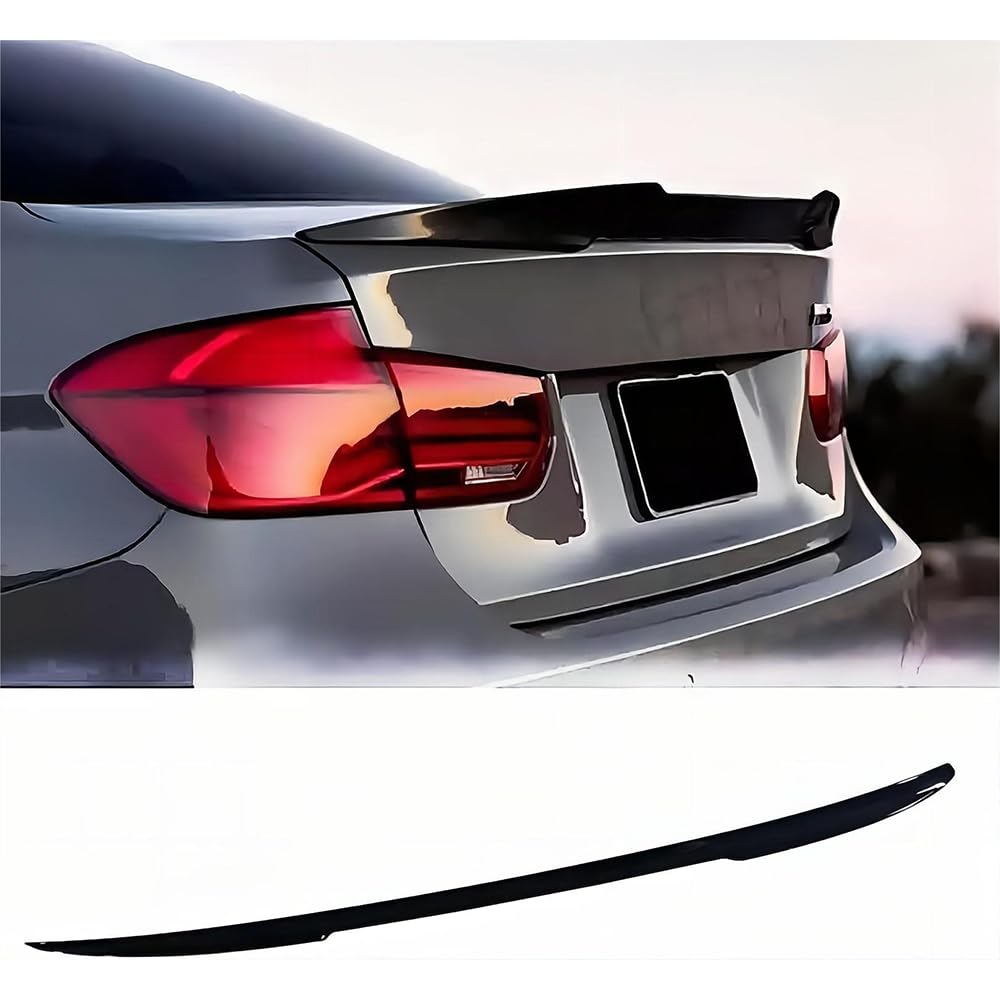 Car Rear Spoilers for Dod-ge SXT R/T SRT-8 2004-2009, Universal Rear Trunk Spoiler Wing Lip Bumper Diffuser Caps Bodykits Tuning Splitter Exterior Accessories,A/Glossy-black