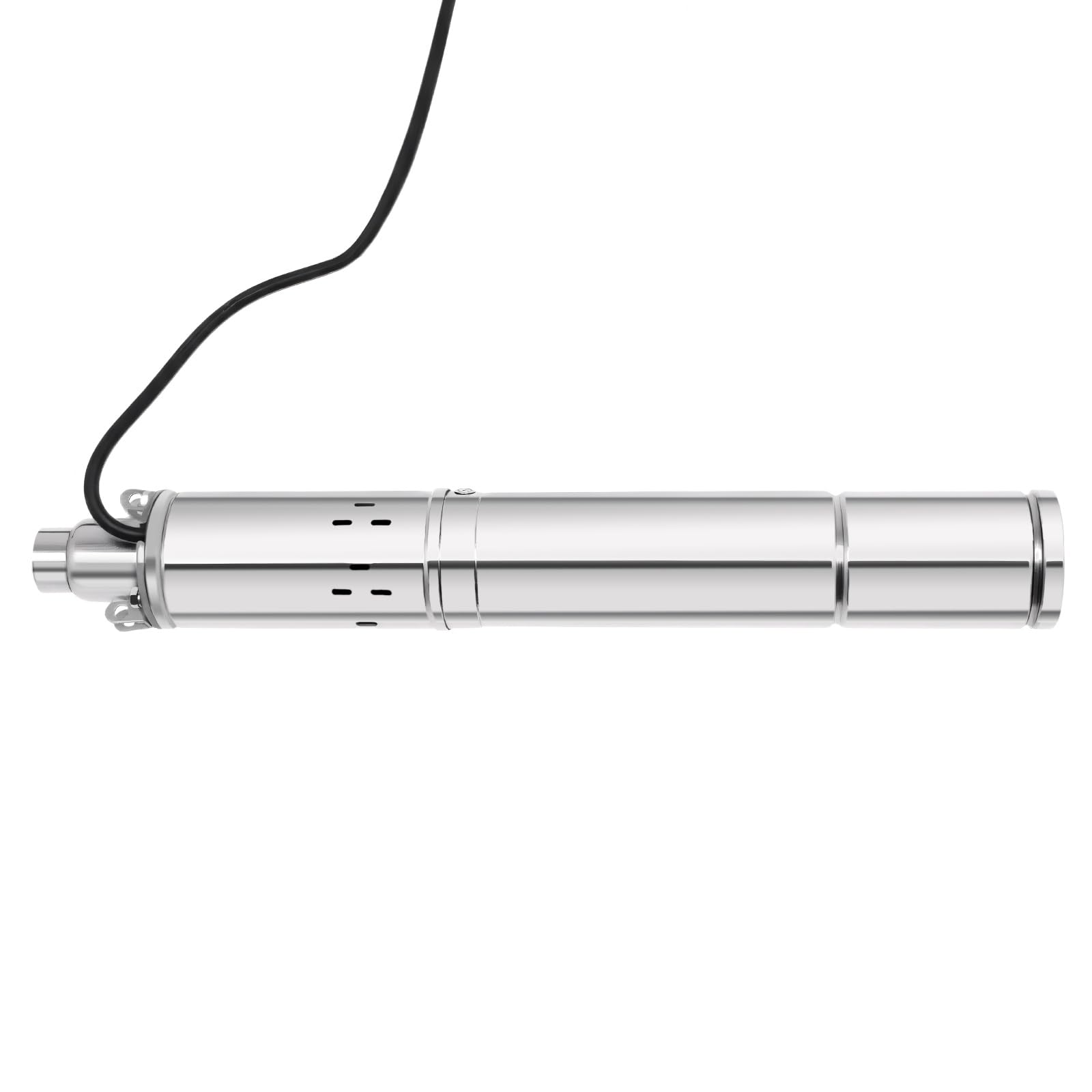 Tiefbrunnenpumpe 3 Zoll 250W Edelstahl Tauchpumpe 1600 L/h max. 80m Förderhöhe 220V mit 20m Kabel für Brunnen, Bewässerung, Wasserversorgung, Wohnmobil (3 Zoll, 250W)