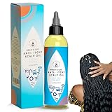 Mut Dynasty Anti Itchy Scalp Treatment Scalp Oil for Braids and Loc, Dry Scalp Treatment Braid Oil / Loc Oil to Relief Hair Style Tension, Scalp Moisturizer with Tea Tree Oil Made for Dry Scalp 3.3 fl/oz