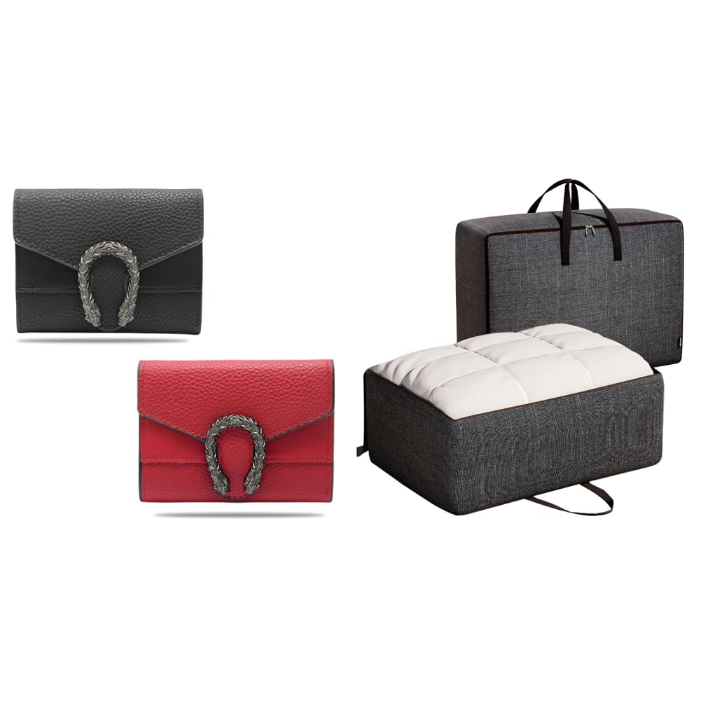 Women s Wallet Stylish Compact Purse Clutch with Card & Coin Holder Debit Card Organizer, + Storage Bag for Clothes, Cloth Organiser for Storage, Under Bed Storage Bag, Wardrobe-image-42