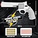 Revolver Toy Gun with 100 Soft Bullets,18 Shells,Gun Fidget Toy,Christmas Birthday Gifts for Boys Kids Adult Age 8+