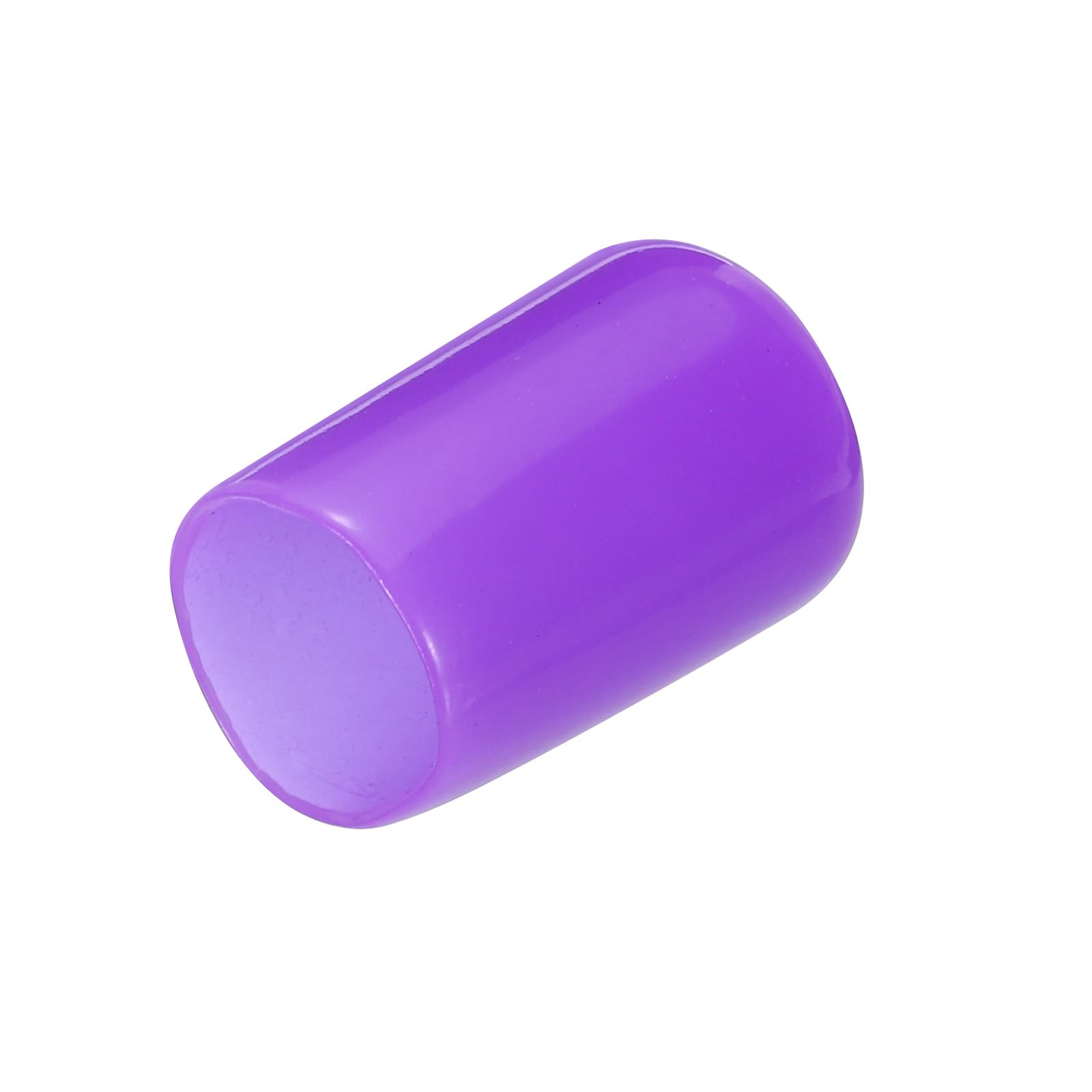 uxcell 20pcs Rubber End Caps 12mm ID Vinyl Round Tube Bolt Cap Cover Screw Thread Protectors Purple