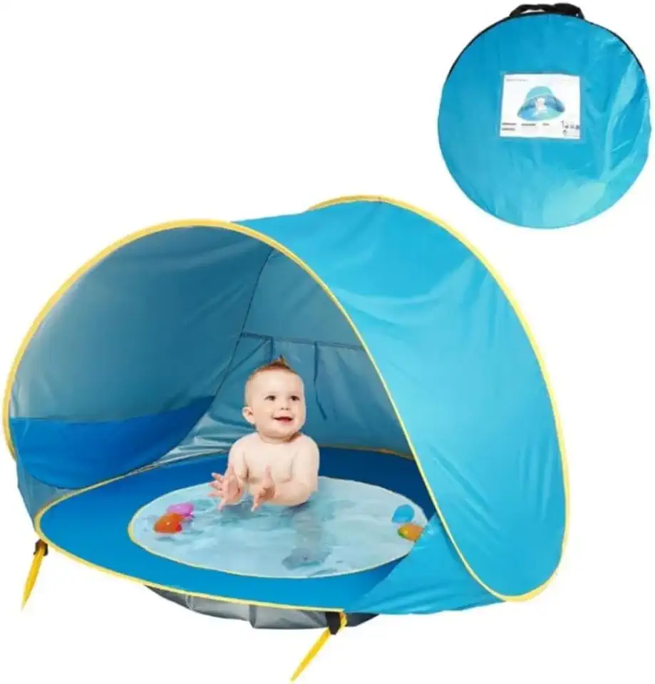 Barraca Infantil para Praia com Piscina Integrada e Proteção UV