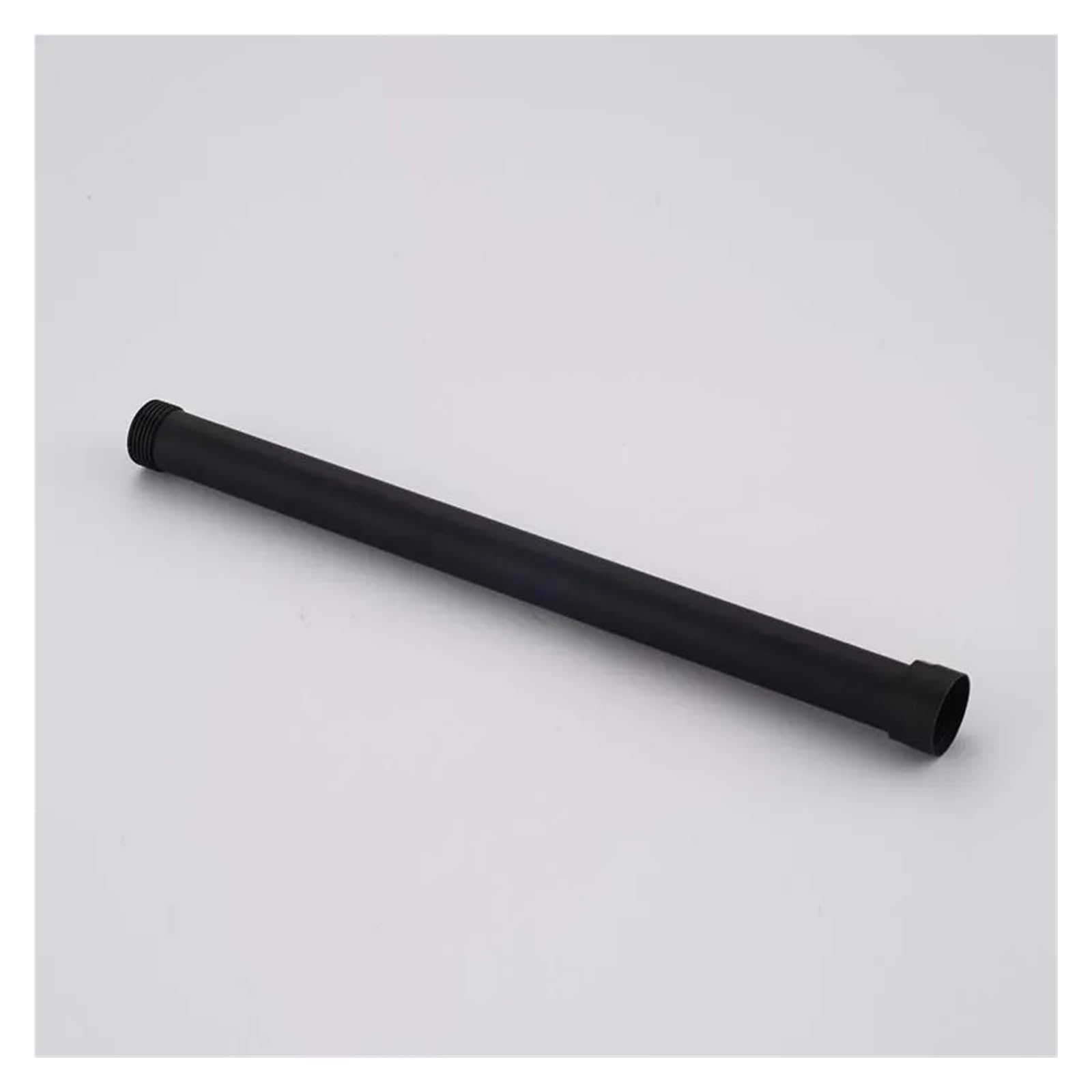 GUYTRM Przedłużka prysznicowa do łazienki Ramię prysznicowe wysokiej jakości Stal nierdzewna Czarna okrągła rura przedłużająca prysznic 30 cm Rura przedłużająca lingli(schwarz)