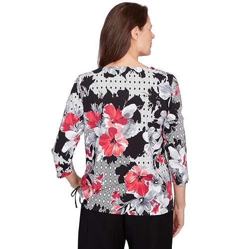 Patchwork Diamond Floral Top2