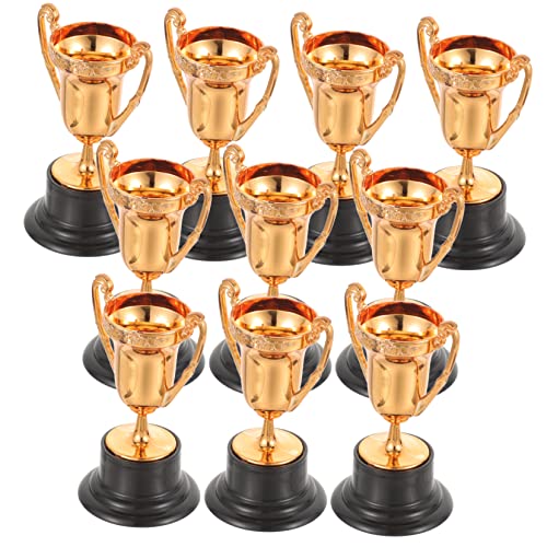 HOMSFOU 50 Peças Mini Troféu Esportes Prêmios E Troféus Mini Troféu De Copos Troféu Prêmio Troféus D