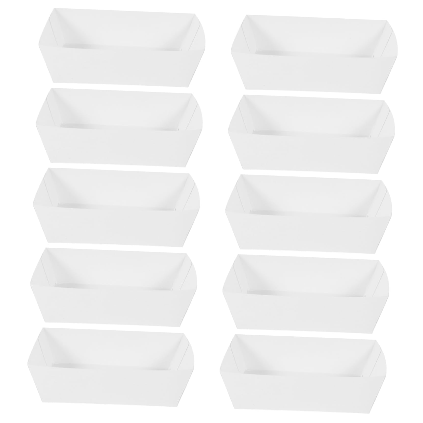 SOLUSTRE 100Pcs Paper Food Packing Box Takeout Boxes for Fried Food Lightweight Picnic Bbq Holder Convenient Snack Packaging for Events Parties